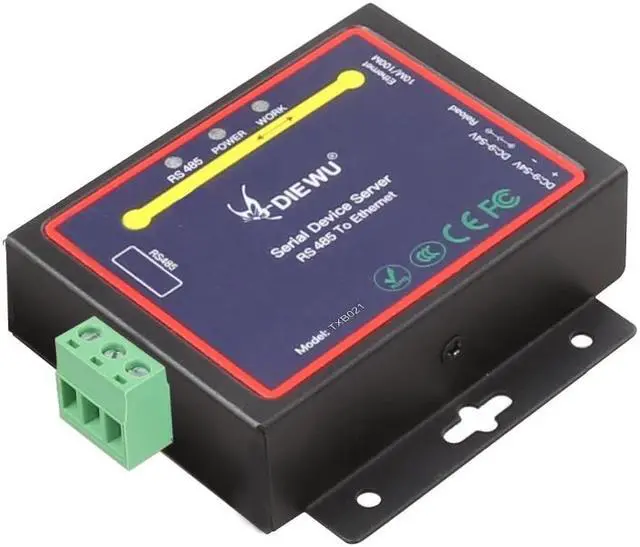Alt view image 6 of 6 - Ethernet RJ45 to RS485 Converter Industrial Serial Device Server Ethernet adapter TCP/RTU/UDP Converter