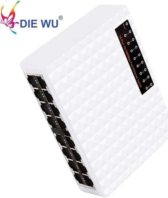 Alt view image 4 of 6 - 16 Ports Fast Ethernet Network Switch 10/100Mbps RJ45 Nework Switcher Hub For Desktop