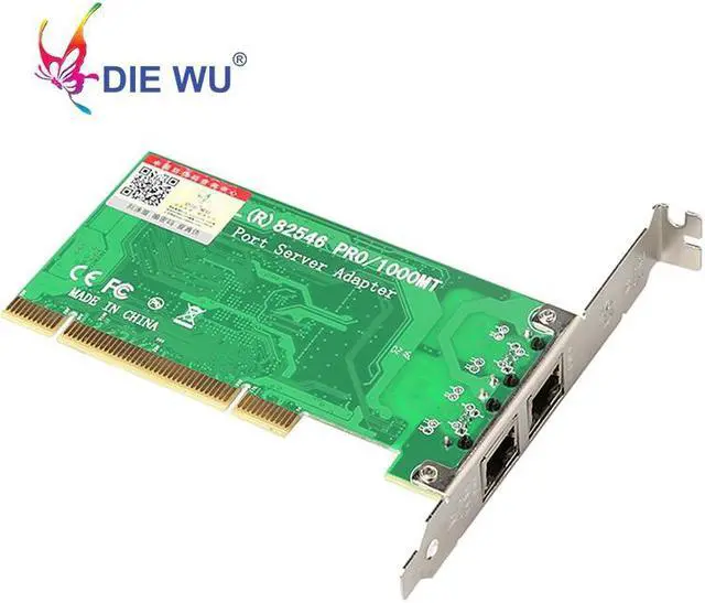 Alt view image 4 of 5 - PCI 10/100/1000Mbps dual RJ45 port 1 Gigabit Server Lan card NIC with Intel 82546 TXA024