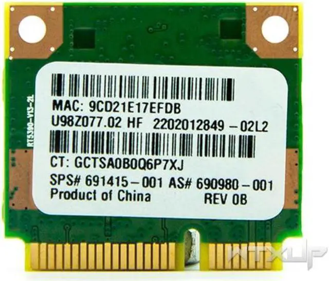 Alt view image 3 of 3 - Ralink RT5390 Half Mini PCI-express 802.11N Wlan Wireless Card SPS:691415-001 wifi adapter for HP CQ45 4340S 4445s