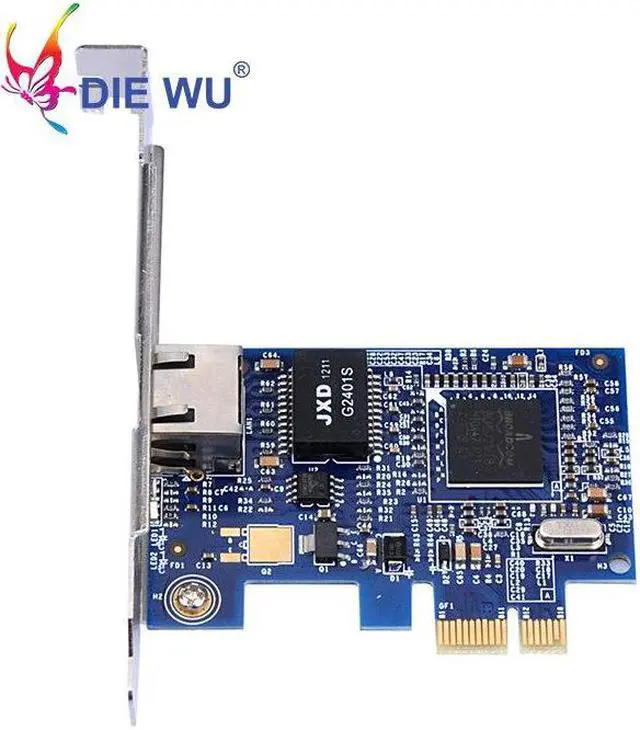 Alt view image 6 of 8 - PCI Express Gigabit Ethernet Network Card Adapters Slot RJ45 NIC with Boardcom BCM5751 10/100/1000M Blue PCB