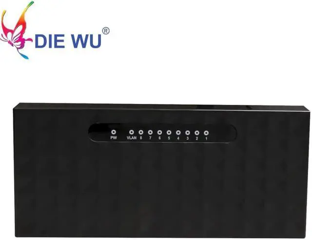 Alt view image 2 of 4 - High Performance Ethernet Smart Switch 8 Ports 10/ 100 /1000 Mbps Gigabit Ethernet Network Switch Lan Hub