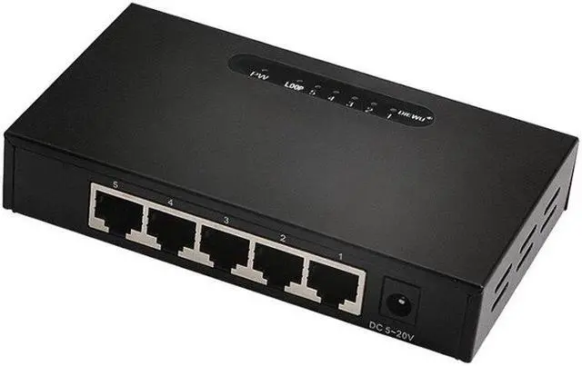 Main image of 5 Port Gigabit Network Switch 10/100/1000Mbps Fast Ethernet Switch Lan Hub for household