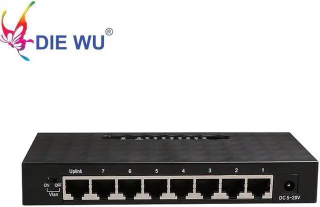 Main image of High Performance Ethernet Smart Switch 8 Ports 10/ 100 /1000 Mbps Gigabit Ethernet Network Switch Lan Hub