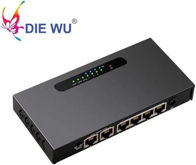 Alt view image 4 of 7 - 4+2 Port POE switch 10/100Mbps Full/Half Duplex VLAN Network Ethernet Switch af/at for IP POE CCTV Camera