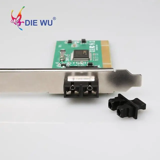 Alt view image 3 of 3 - PCI SFP NIC Fiber Network Card Megabit 10/100Mbps PCI with ICplus100A Ethernet Controller