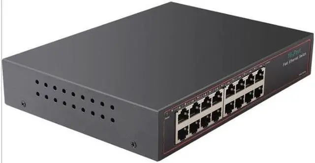 Alt view image 2 of 4 - 16 Port Network Switch 10/100Mbps Fast Ethernet switch