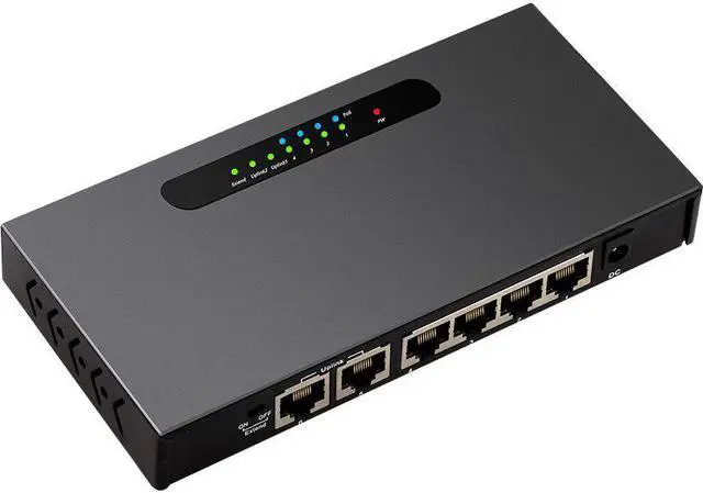 Alt view image 2 of 7 - 4+2 Port POE switch 10/100Mbps Full/Half Duplex VLAN Network Ethernet Switch af/at for IP POE CCTV Camera
