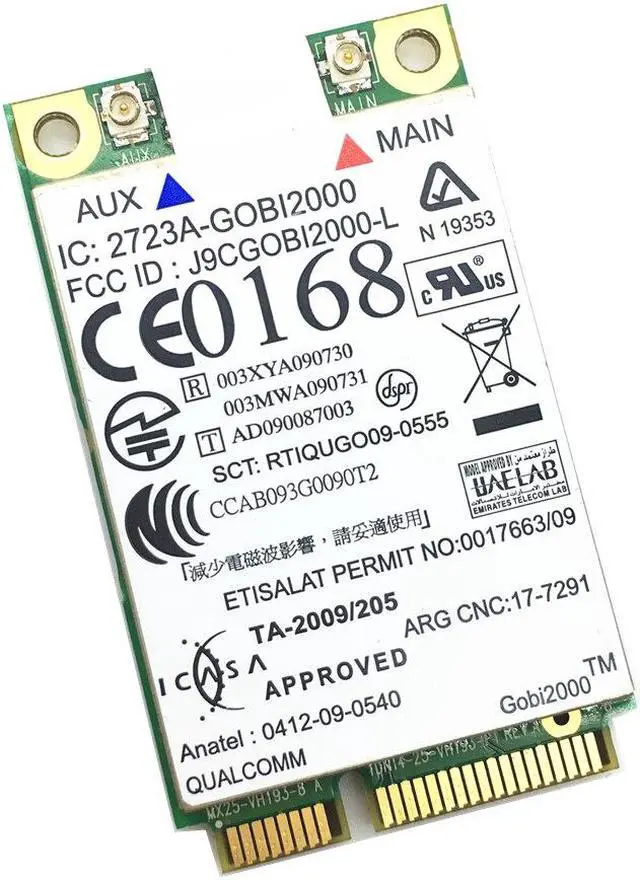 Alt view image 3 of 4 - 3G Wireless WWAN Card HSDPA EDGE EVDO CDMA for Gobi2000 3G Wifi WWAN Card 60Y3183/60Y3263 for T410 T510 X201