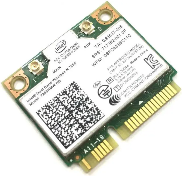 Alt view image 3 of 5 - Universal version of intel 7260NB PCI-E dual-band wireless network card 300Mbps 2.4g and 5g