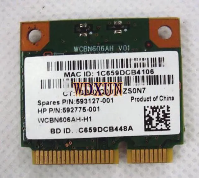 Alt view image 2 of 2 - Wireless wifi N + Bluetooth BT 3.0 Half PCI-E Card Atheros AR5B195 for HP 592775-001