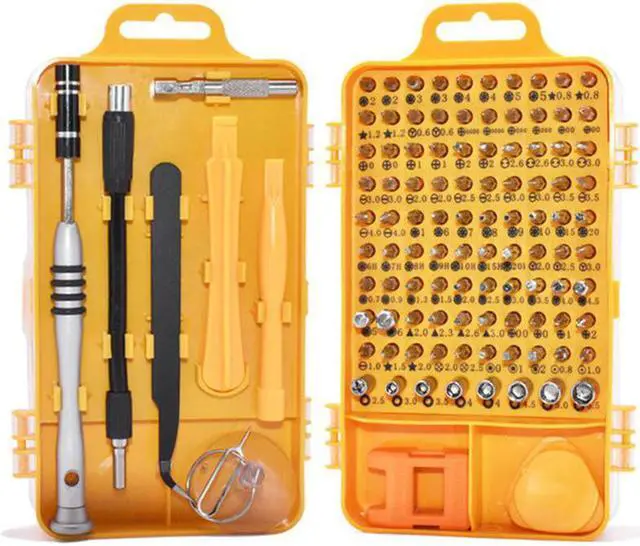 Alt view image 2 of 7 - 110 in 1 Watch Mobile Phone Disassembly Maintenance Tool Multi-function Chrome Vanadium Steel Screwdriver Set