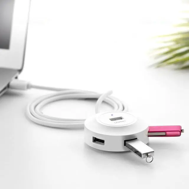 Alt view image 2 of 7 - UGREEN 4 Ports USB 2.0 HUB Splitter for Mac, Windows, Linux Systems PC / Tablets, Cable Length: 50cm