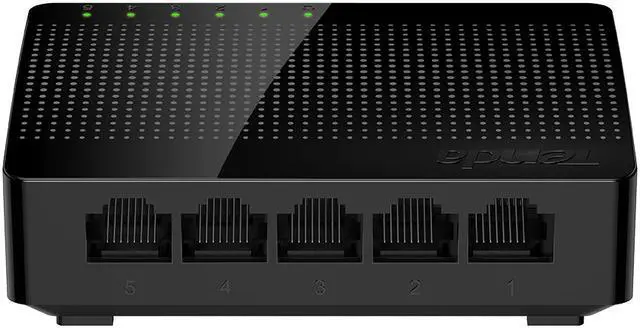 Alt view image 2 of 7 - Tenda SG105 Mini 5 Ports 1000Mpbs Fast Gigabit Ethernet Network Switch LAN HUB Desktop Switch
