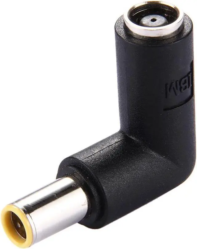 Alt view image 2 of 4 - DC 7909 Male  to DC 7909 Female Connector Power Adapter for Lenovo ThinkPad IBM Laptop Notebook, 90 Degree Right Angle Elbow