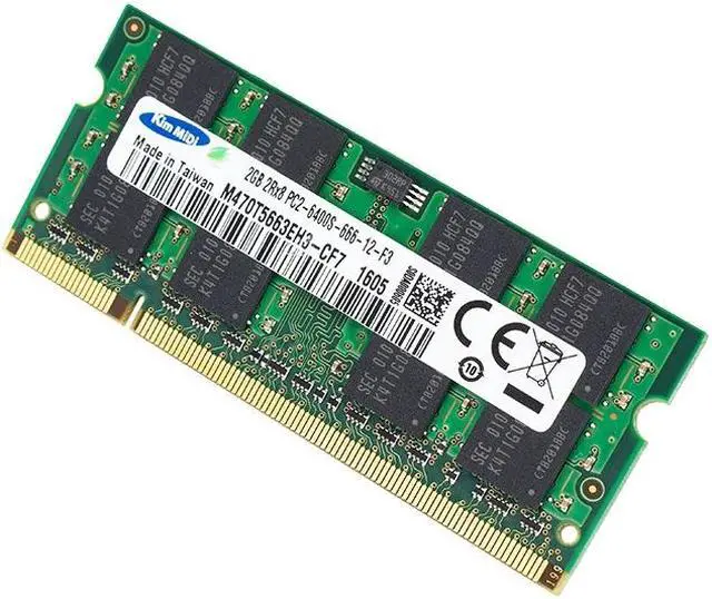 Alt view image 2 of 6 - Kim MiDi 1.8V DDR2 800MHz 2GB Memory RAM Module for Laptops