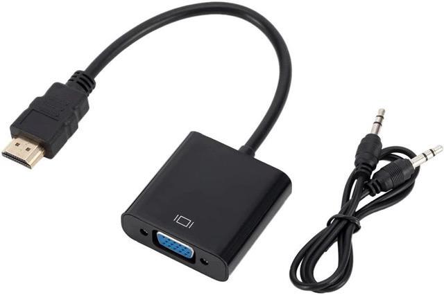 Main image of HDMI to VGA Adapter Cable Male To Female HDMI Male TO VGA Female Converter Adapter with Audio Cable 1080P Digital to Analog Video Audio