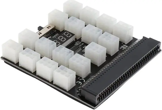 Alt view image 3 of 7 - Breakout Board And Cable, Power Supply Breakout Board And 17pcs 18AWG Cable For HP 1200 /750W Watt Power Module Mining Ethereum