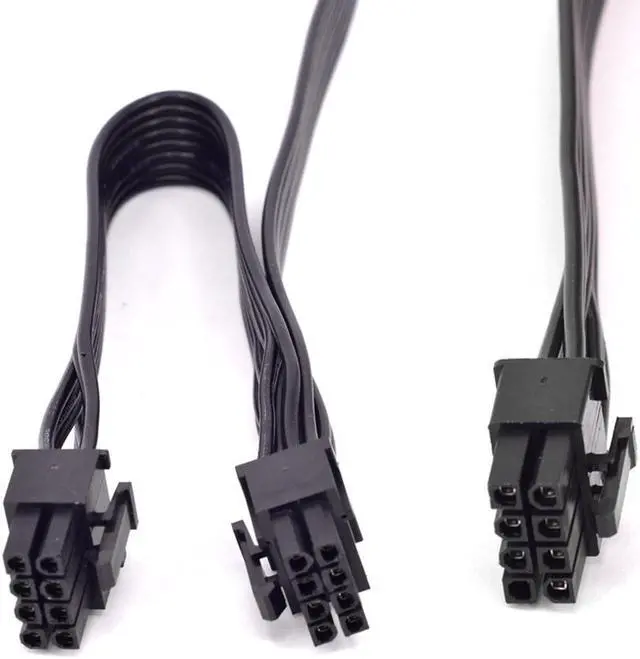 Alt view image 6 of 6 - PCI express GPU 8pin to Dual 6+2Pin 8 Pin Power supply Cable PCI-e Graphics card 8pin 1 to 2 power cord For Corsair CS series