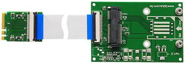 Alt view image 2 of 4 - mPCIe mini PCIe Card to M.2 NGFF Adapter