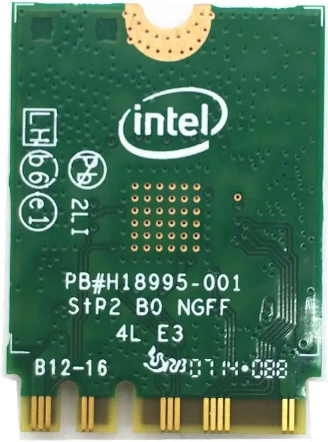 Alt view image 2 of 6 - For 7265ngw Dual Band Intel 7265 Wireless 802.11ac 867Mbps 2x2 Ngff Bluetooth 4.0 card 04x6030 For E450 W550 T550 X250 T450