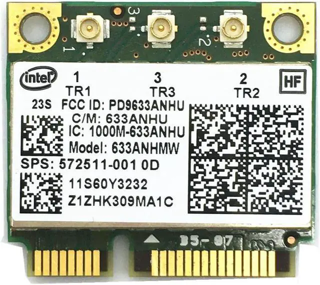 Main image of For Ultimate-N Intel 6300 633ANHMW 6300AGN half Mini PCI-E 2.4G/5GHZ Wireless card for X230 X220 T410 T420 FRU 60Y3233