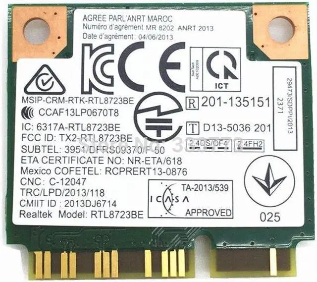 Alt view image 2 of 2 - Realtek RTL8723BE Mini PCI-E Wifi Bluetooth 4.0 wireless card for E440 E540 S440 S540 FRU:04W3818