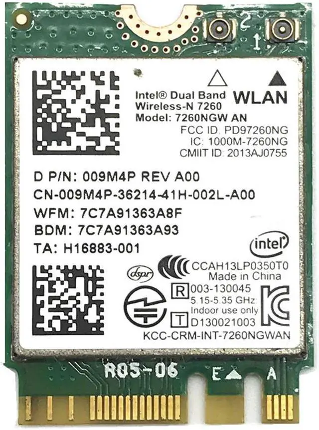 Main image of 300Mbps Dual band Wireless Adapter For Intel Wireless-N 7260 7260NGW AN Wifi + Bluetooth 4.0 802.11n 2.4G/5Ghz Wlan Network card