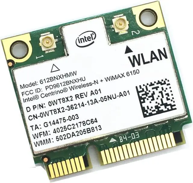 Alt view image 3 of 4 - For Centrino Intel 6150 612BNXHMW Wireless 300Mbps 802.11 b/g/n Half MINI PCI-E WLAN Wifi Network Card