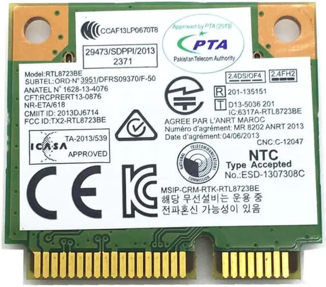 Alt view image 2 of 5 - For Realtek RTL8723BE 300M 802.11b/g/n Bluetooth 4.0 04W3813 MINI PCI Express Network Card for E540 S440 S540