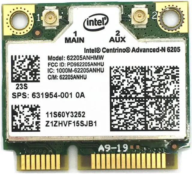 Main image of For Centrino Advanced-N Intel 6205 62205HMW Wireless Wifi Card for x220 x220i t420 60Y3253 8760p