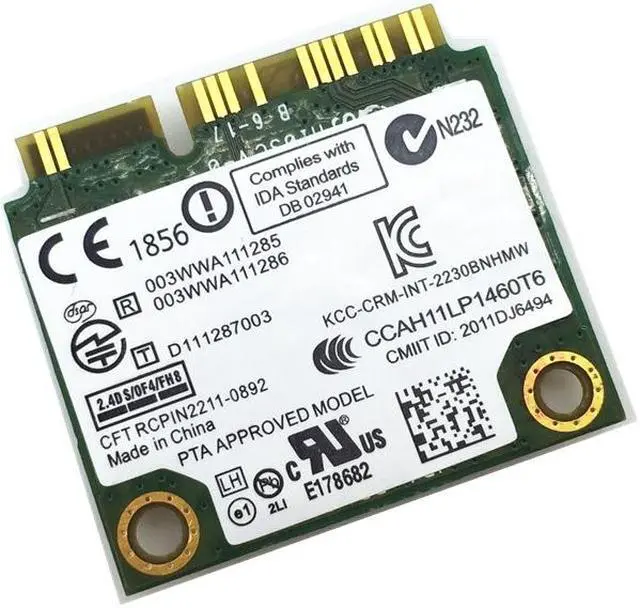 Alt view image 4 of 4 - For Wireless-N Intel 2230 Mini PCI-E 300Mbps Wi-Fi + Bluetooth 4.0 Combo Adapter 2230BNHMW