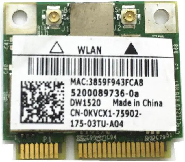 Main image of Half MiniPCI-E Card 300Mbps for DW1520 Wireless Card Broadcom BCM43224 BCM943224HMS