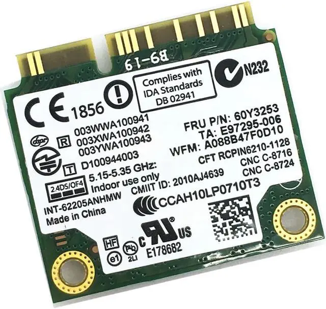 Alt view image 4 of 5 - For Centrino Advanced-N Intel 6205 62205HMW Wireless Wifi Card for x220 x220i t420 60Y3253 8760p