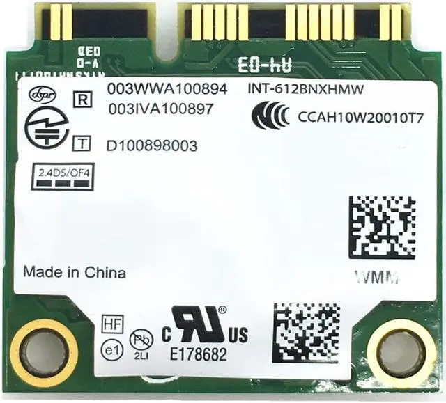 Alt view image 2 of 4 - For Centrino Intel 6150 612BNXHMW Wireless 300Mbps 802.11 b/g/n Half MINI PCI-E WLAN Wifi Network Card