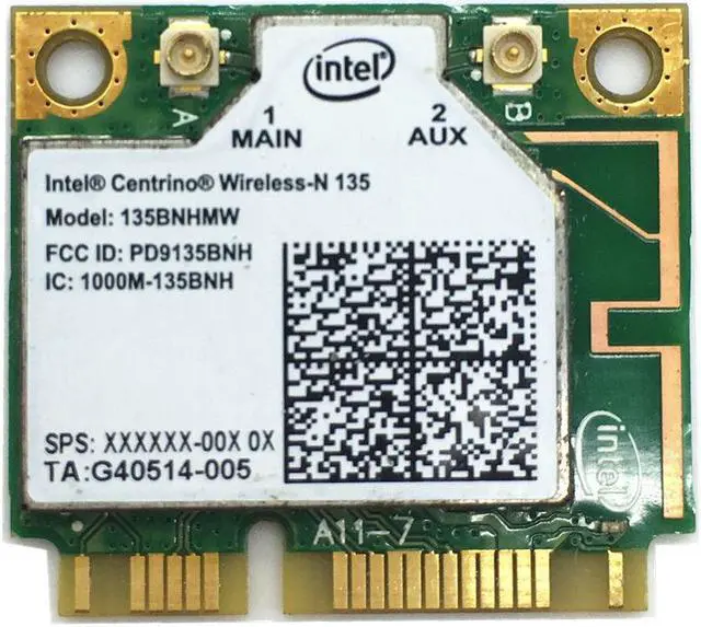Main image of For Intel 135 135BNHMW 150Mbps Half Mini PCI-e WLAN Bluetooth 4.0 Wireless Card