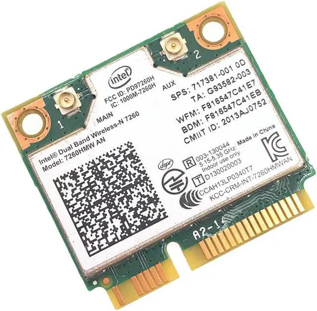 Main image of For Dual band Wireless N 7260HMWAN AN Intel 7260 7260HMW Wifi Bluetooth 4.0 Card for Laptop