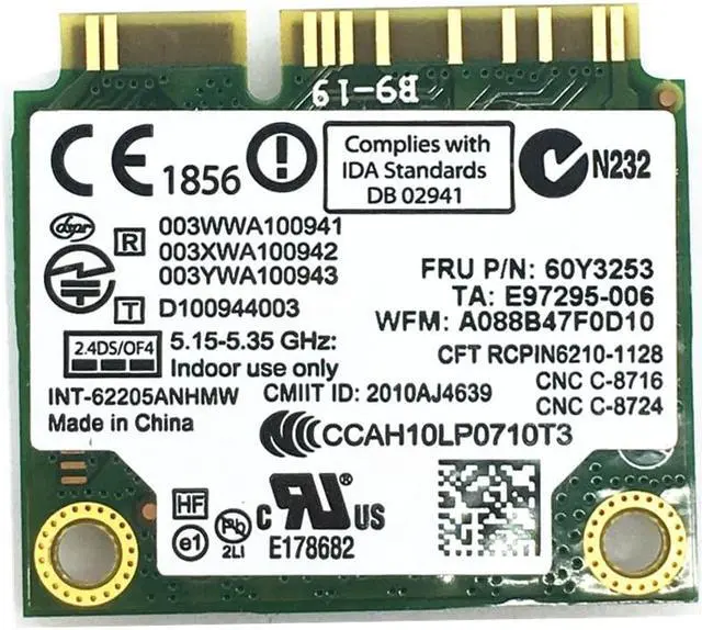 Alt view image 2 of 5 - For Centrino Advanced-N Intel 6205 62205HMW Wireless Wifi Card for x220 x220i t420 60Y3253 8760p