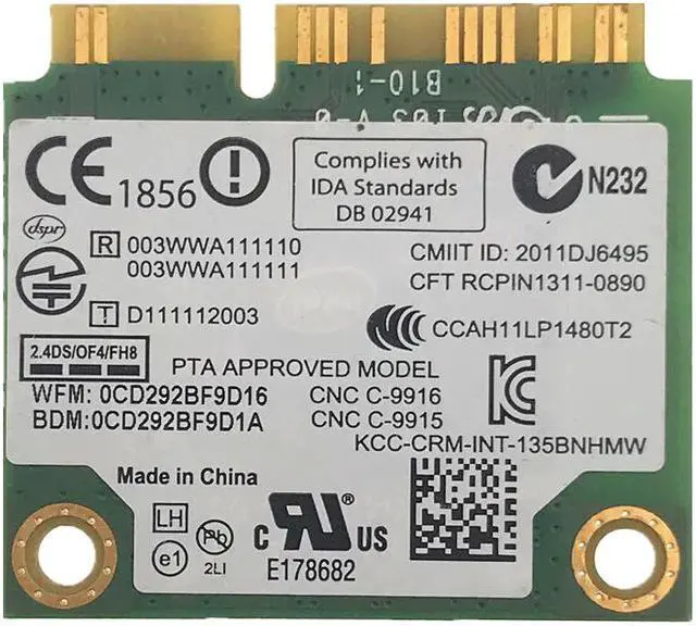 Alt view image 2 of 2 - For G400 G400S G500 G500S  Intel Centrino Wireless-N 135 135BNHMW N135 WiFi Card+Bluetooth 4.0 04W3783