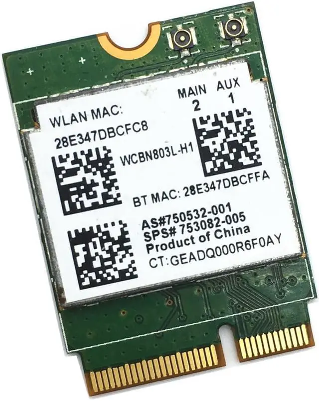 Alt view image 3 of 5 - Realtek RTL8723BE 300Mbps NGFF/M.2 802.11/B/G/N Wireless Card For 240 256 430 440 450 G3
