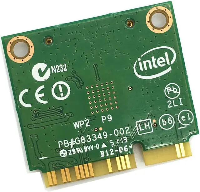 Alt view image 2 of 3 - Wireless Wifi Card Dual Band For Intel 7260 AC 7260HMW Mini PCI-E 867Mbps 802.11ac 2.4G/5Ghz Bluetooth 4.0 For Laptop