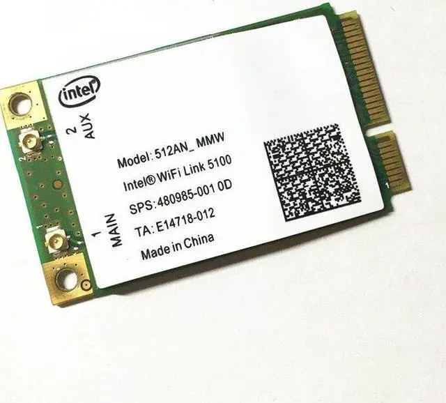 Alt view image 2 of 6 - For WiFi Link 5100 512AN_MMW Mini PCI-E 802.11a/g/n 300Mbps 2.4G/5.0G WiFi Wireless Card