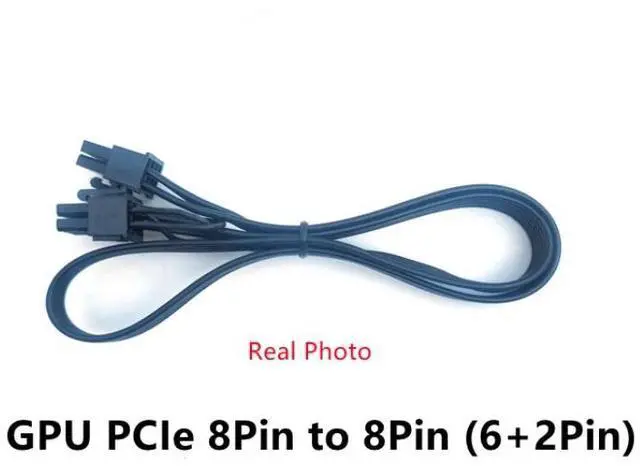 Alt view image 4 of 14 - YEPLOOK PCI-e 6+2Pin 8Pin 18AWG 60CM, GPU Power Cable for Corsair TX850M, TX750M, TX650M, TX550M 80 PLUS Gold Semi Modular Power