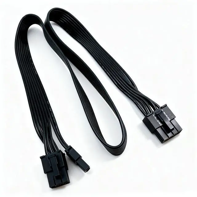 Alt view image 8 of 14 - YEPLOOK PCI-e 8Pin 6+2 GPU Power Cable for Corsair HX1050, HX850, HX750, HX650 TYPE 3 GOLD Modular Power, 60CM Flat Ribbon Cable