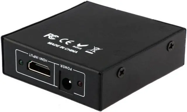 Alt view image 3 of 7 - Full HD 1x2 Port HDMI Splitter Amplifier Repeater 3D 1080p Female Switch Box Hub