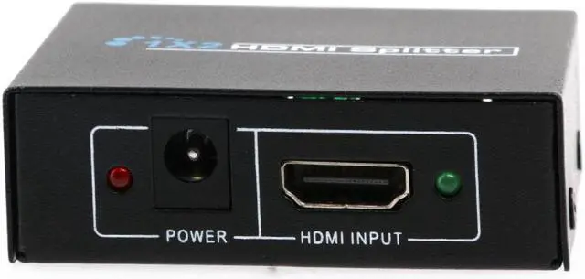 Alt view image 4 of 7 - Full HD 1x2 Port HDMI Splitter Amplifier Repeater 3D 1080p Female Switch Box Hub