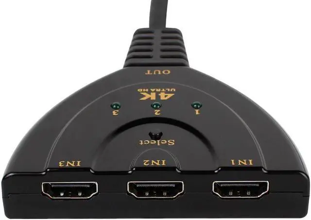 Alt view image 2 of 3 - 3 Port HDMI Splitter Cable 1080P Switch Switcher HUB Adapter for HDTV PS4 Xbox