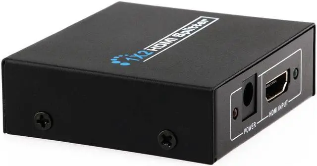 Alt view image 6 of 7 - Full HD 1x2 Port HDMI Splitter Amplifier Repeater 3D 1080p Female Switch Box Hub