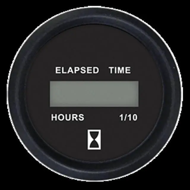 Main image of Faria 2" Digital Hourmeter Gauge - 12-32V - Euro Black