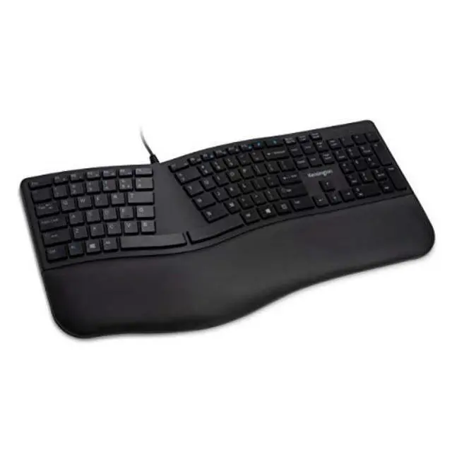 Alt view image 10 of 20 - Kensington Pro Fit K75400US Black USB Wired Ergonomic Keyboard
